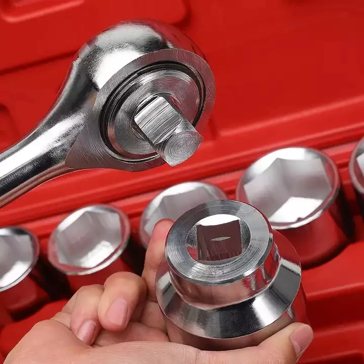 プロのツールセット,3/4インチ,1インチ,ヘビーデューティー,ソケットレンチ,宣言用,20個