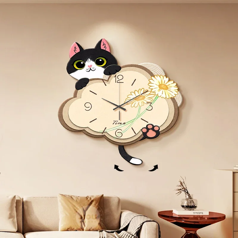 

European Alarm Wall Watch Vintage Korean Restaurant Aesthetic Table Wall Watch Creative Minimalist Bistro Wanduhr Home Design