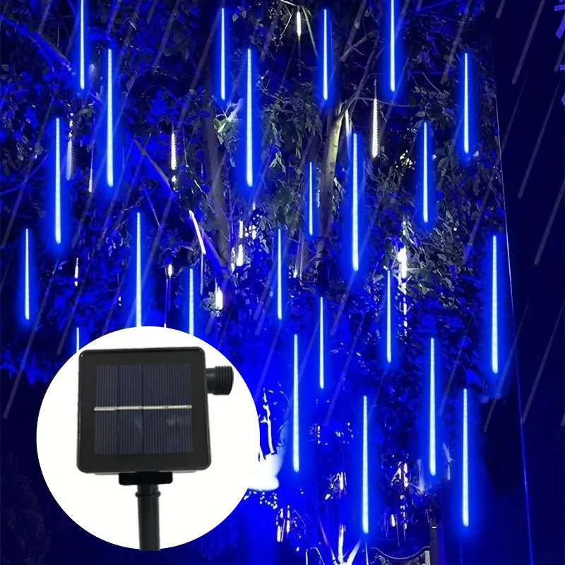 Solar Led Light Outdoor Meteor Shower Rain Lights Waterproof Garden Decor Outdoor Street Garland New Year Christmas Decoration