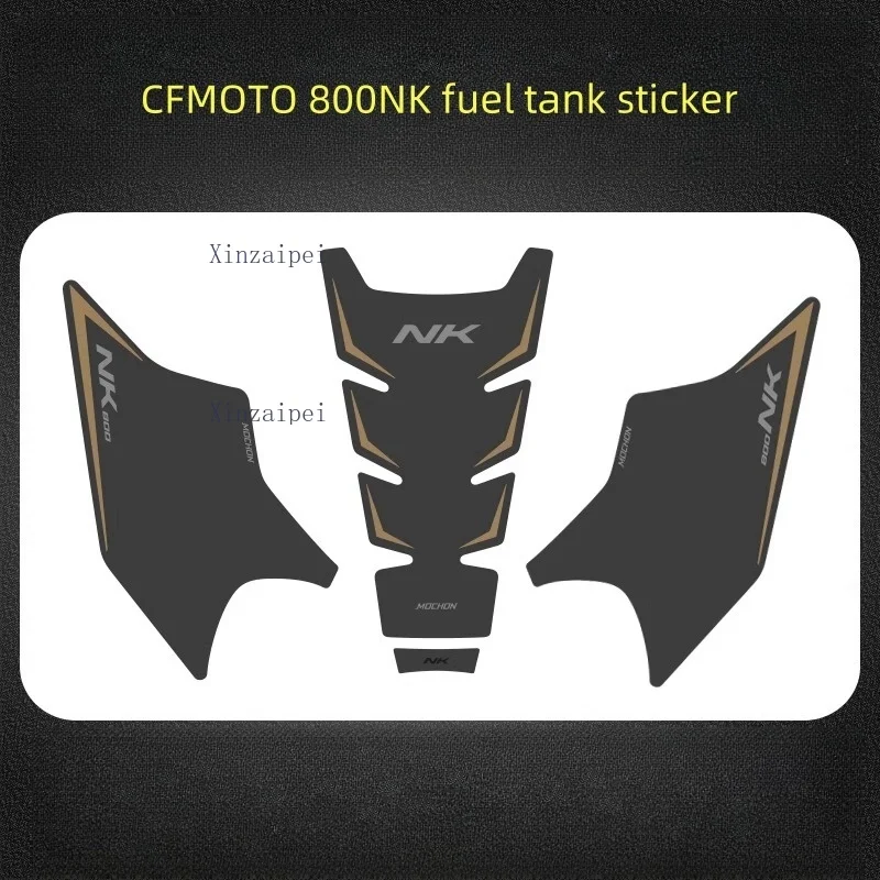 

Для CFMOTO 800NK мотоциклетная наклейка на топливный бак, резиновая защита от царапин, наклейки CF800-7, противоскользящая наклейка для мотоцикла
