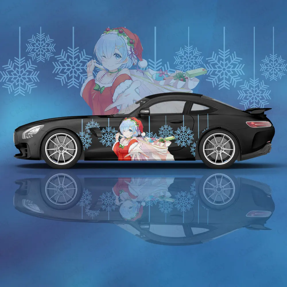 Japanese Anime Re ZERO Girl Car Wrap Protect Stickers Car Decal Creative Sticker Car Appearance Modification Decorative Sticker