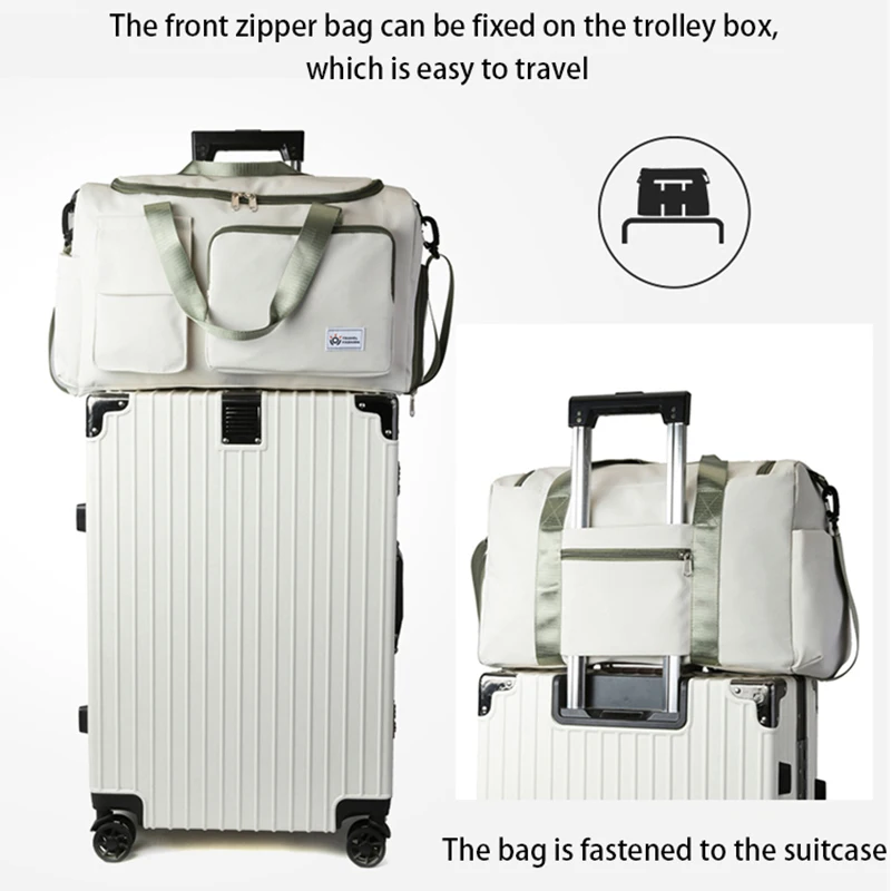 Large Capacity Fashion Travel Bag Waterproof Multi-functional Luggage Bag Sports Bag Bussiness Trip