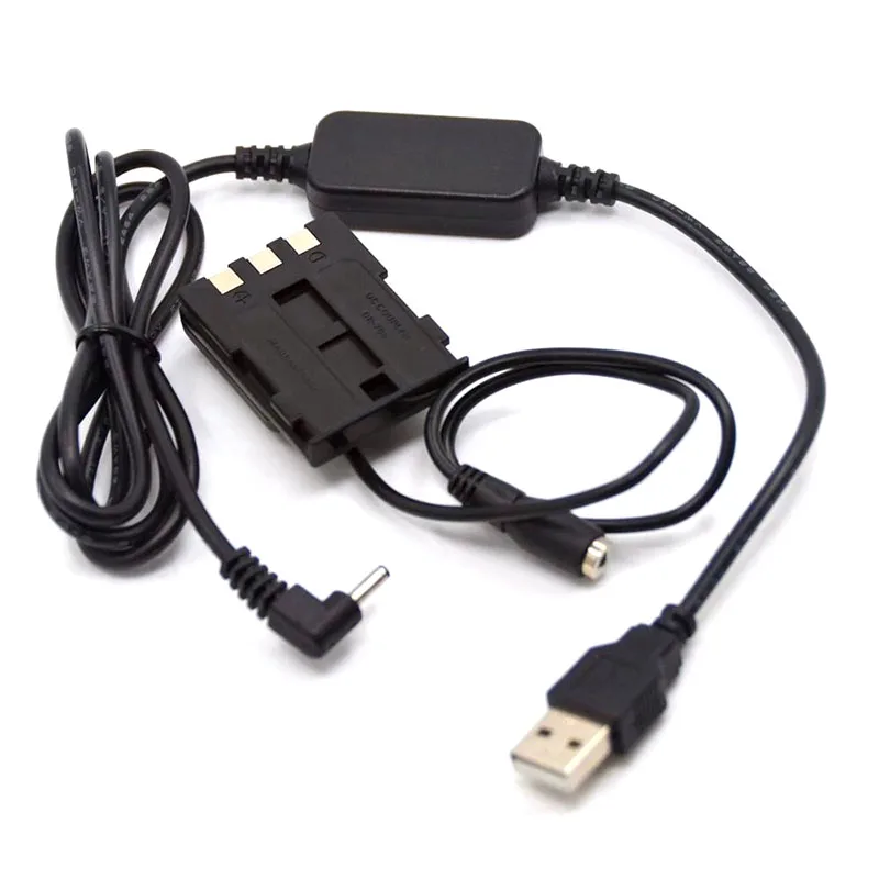 Vitesun 5V Power Bank USB Cable Adapter + NB2L Dummy Battery DR-20 for Canon G7 G9 S40 S45 S50 S55 S60 S70 S80 EOS 350D 400D