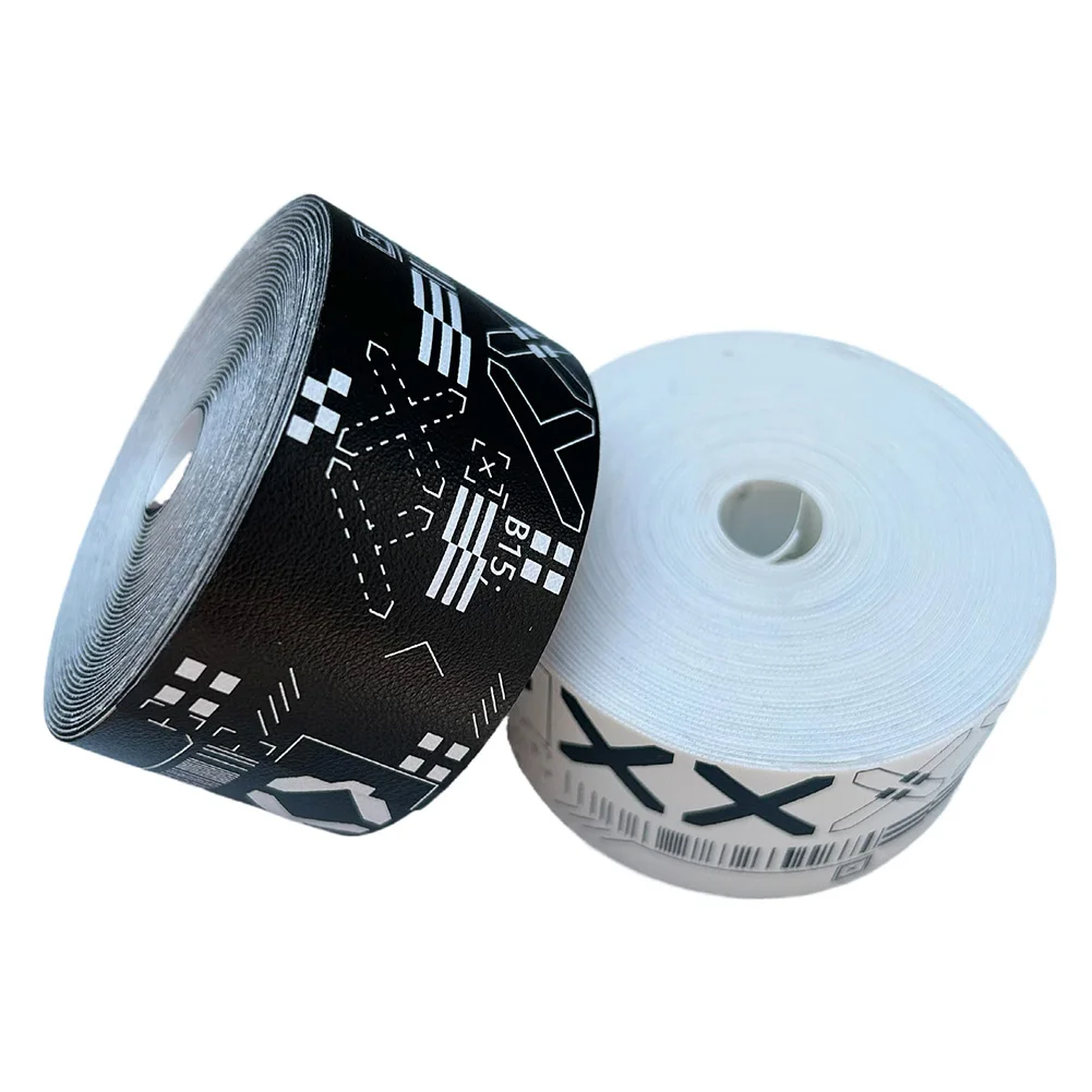 1 Roll 500cm Print Tennis Racket Paddle Head Protection Tape PU Reduce Friction Stickers For Beach Pickleball Racket Sport Parts