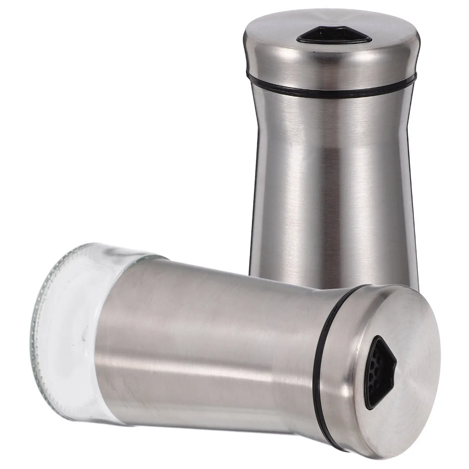 

Набор из 2-х портативных емкостей для соли и перца, многофункциональные кухонные баночки для приправ, легкие, герметичные дозаторы для специй