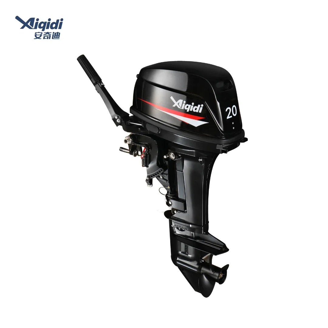 

CE Approved Aiqidi 2 Stroke 20HP Gasoline Outboard Motor Tiller Control Short/Long Shaft T20 Outboard Engine