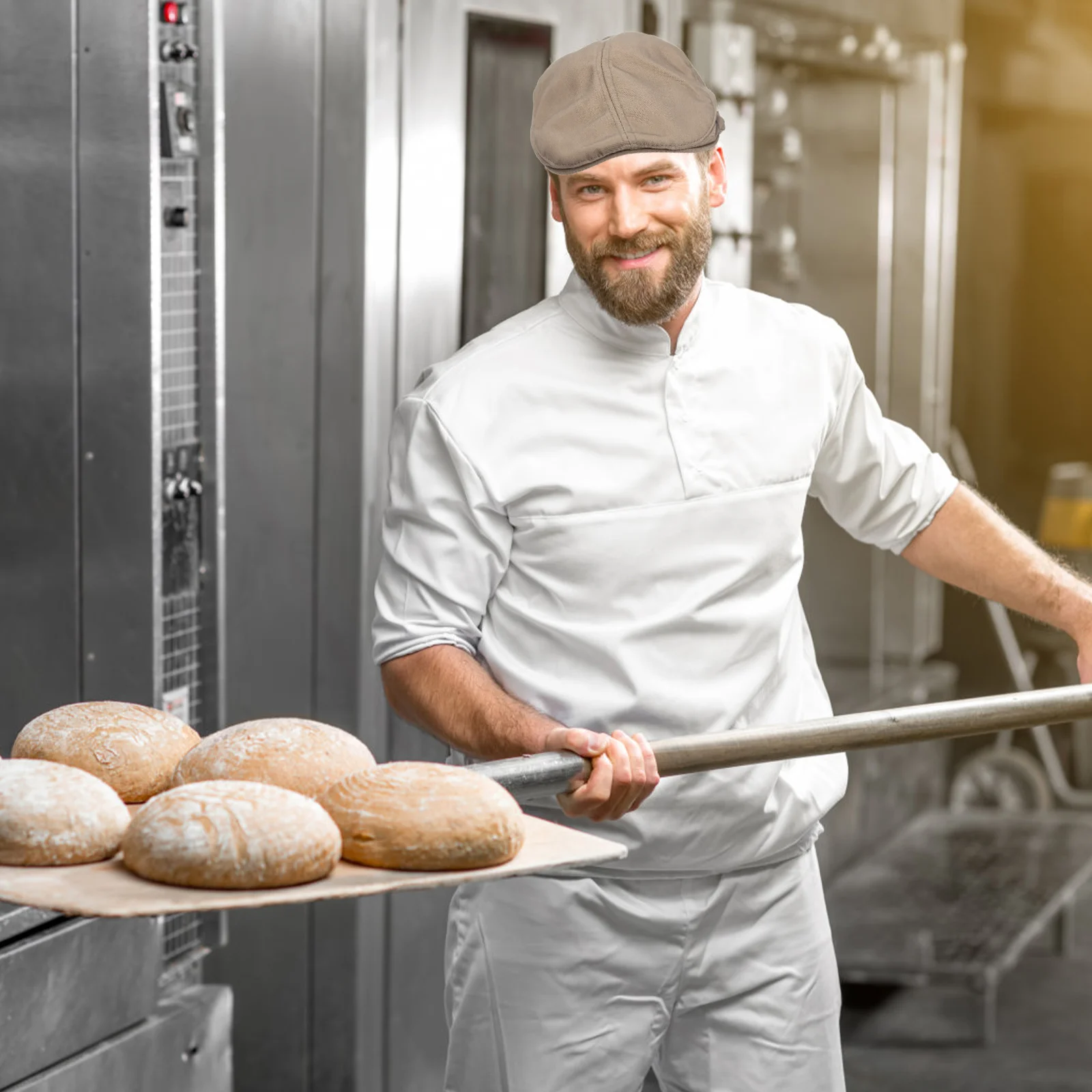 Boina de Chef para restaurante, sombrero de camarero, uniforme de Cabbie, boinas planas, gran elección, sombreros de lona