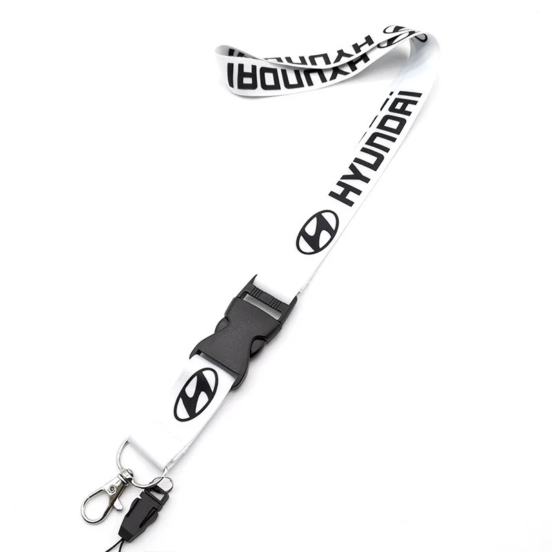 Lanyard Car Keys Holder Phone Neck Straps Car Keychain Ring For Hyundai TUCSON N line KONA ACCENT SANTA FE Creta Azera Kauai Eon