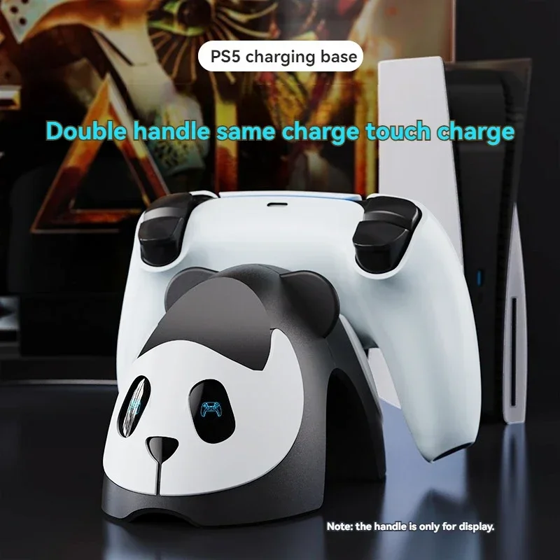 PS5 Controller Sitzkühlung Ladestation PlayStation5 Wireless Charger Konsole Controller Ständer Doppelladegerät