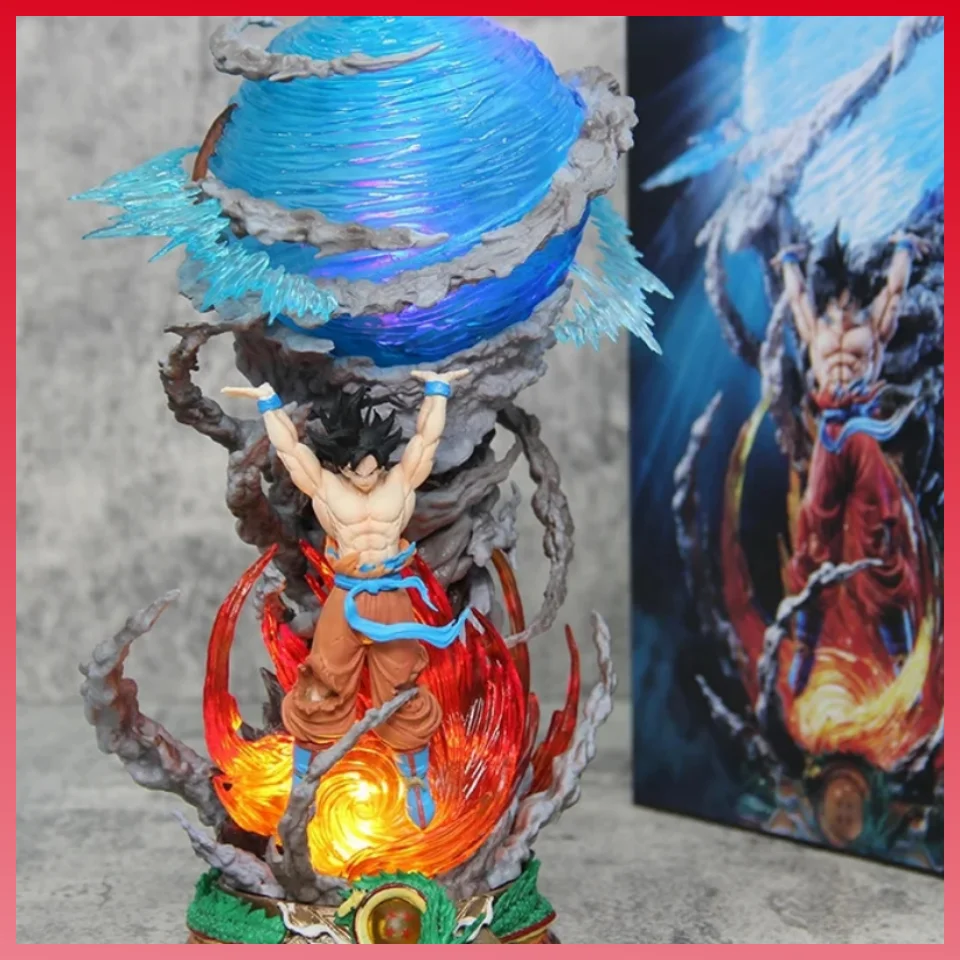 Dra gon Ball Figures Spirit Bomb Sun Goku Anime Super Saiya Action Figure Model Pvc Statue Doll Decoration Collection Toys Gift