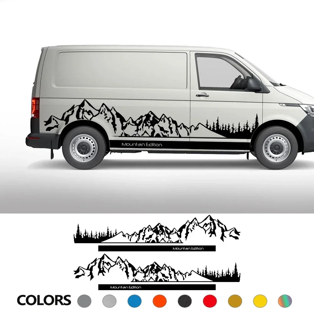 4Pcs/Lot Car Stickers For  VW Transporter T4 T5 T6 Multivan Caravelle Camper Van Motorhome DIY Decals Accessories