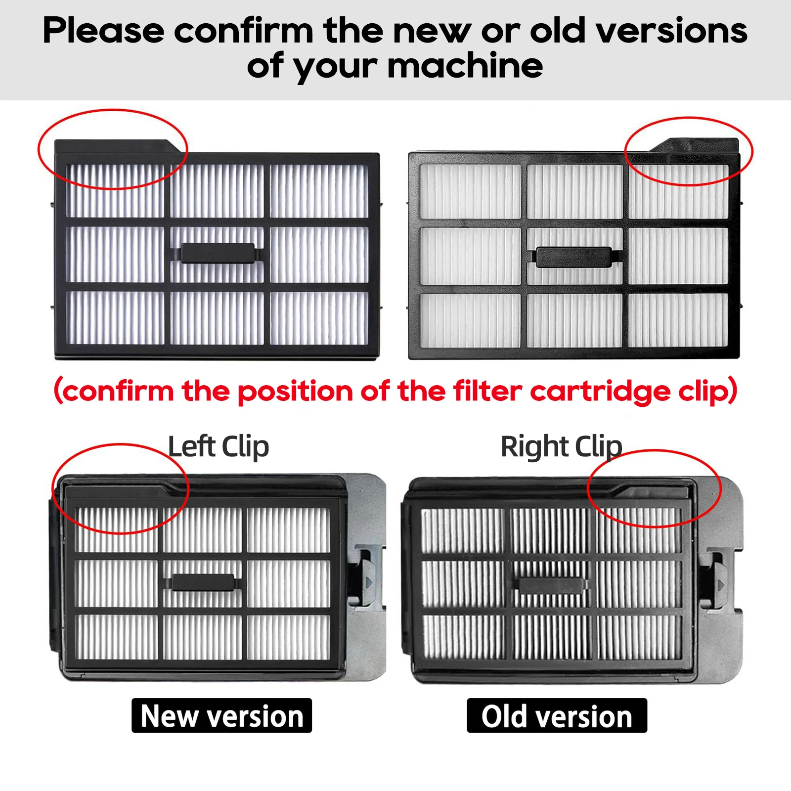 Compatibile con Eufy Omni E25 / E28 Accessori Spazzola principale Filtro Hepa Sacchetto per la polvere Mop a rullo, Filtro vecchia versione