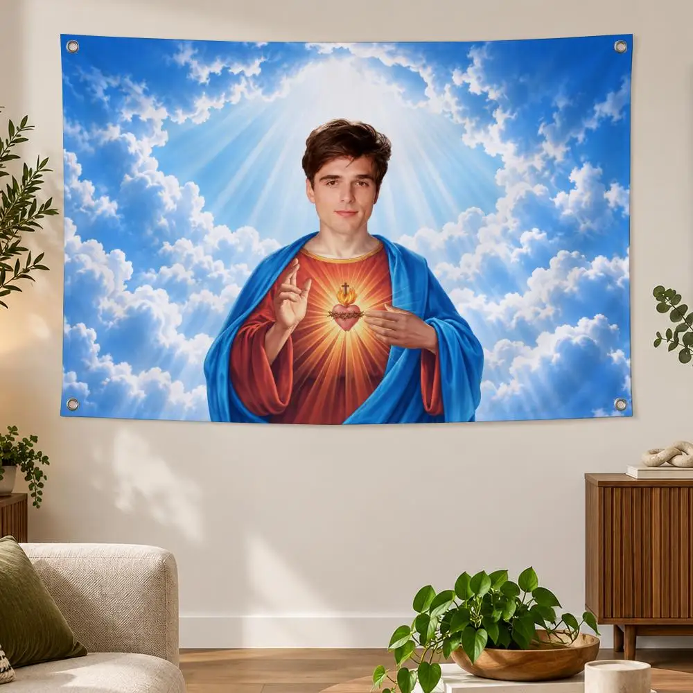 Actor J-Jacob Elordi Flags Banner Decor for Bedroom,Garden,Party,Club,Indoor Outdoor, Fan Gift