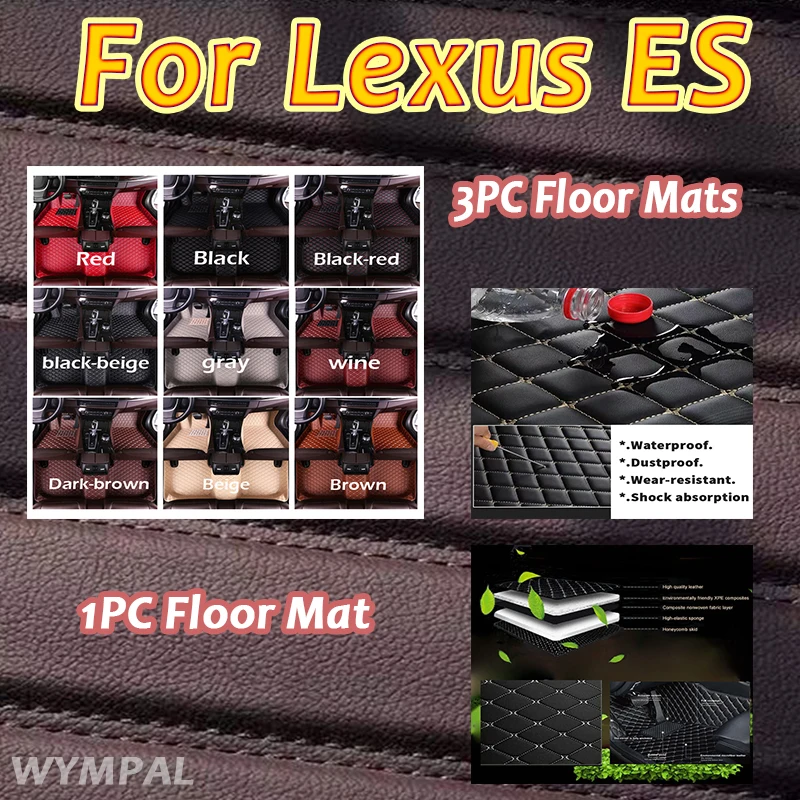 

Роскошные автомобильные коврики для Lexus ES Hybrid 2022 2021 2020 2019 2018, коврики на заказ, автомобильные аксессуары, интерьер, авто водонепроницаемый ковер