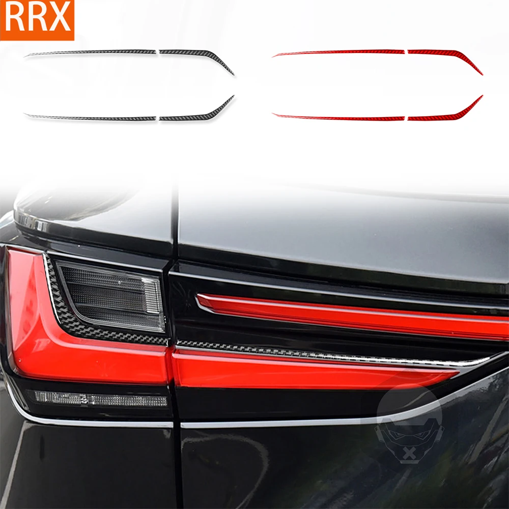 For Lexus NX 250 300 350H 2022-2024 Real Carbon Fiber Sticker Rear Lamp Panel Trim Strip Car Exterior decorative Accessories