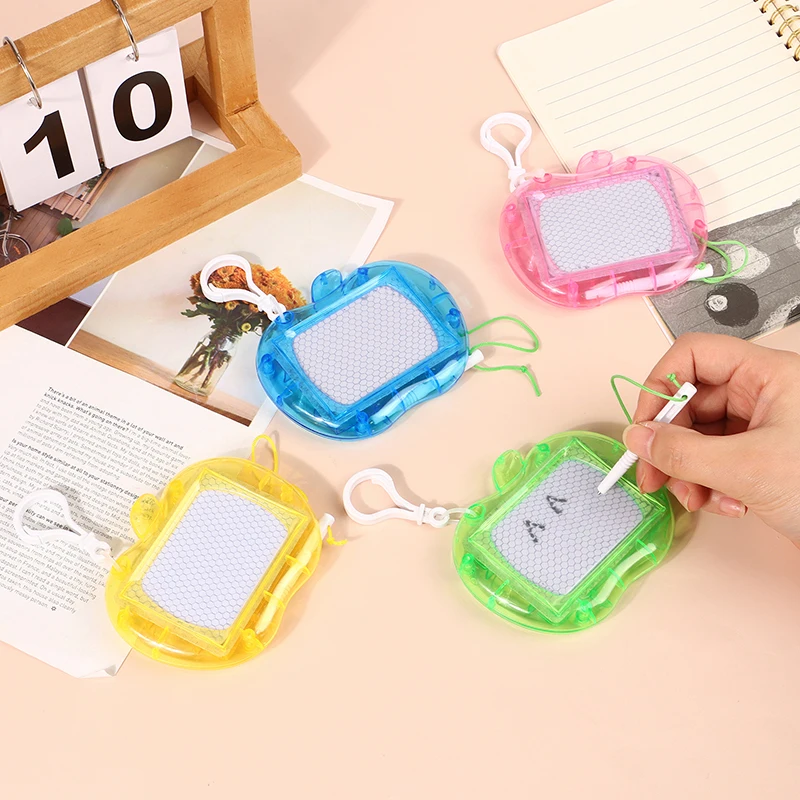 Colorful Mini Magnetic Drawing Boards Fun Backpack Keychain Clip For Kids Erasable Doodle Sketch Writing Pad For Boys Girls