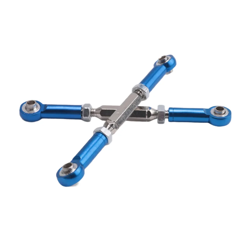 A30F-2Pcs varilla de tracción de enlace Servo de enlace de dirección ajustable de Metal para Traxxas Slash 4X4 5807 HQ727 1/10 RC piezas mejoradas de coche
