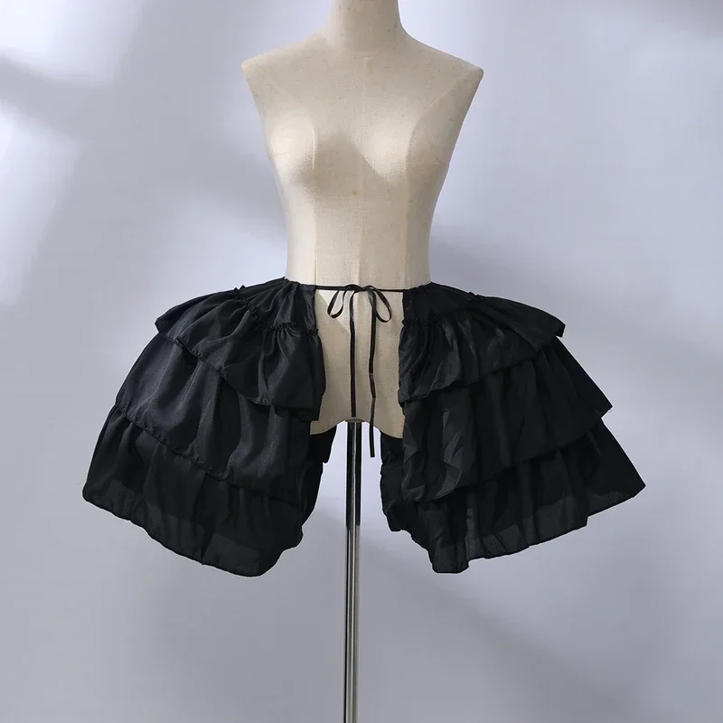 Enagua barroca para mujer, aros victorianos, falda de jaulas con volantes, Cosplay, falda interior de Lolita, crinolina