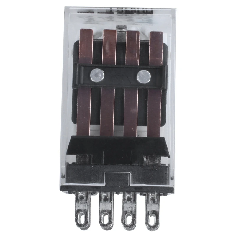 2X DC 24V ขดลวดโวลต์4PDT 14ขารีเลย์แม่เหล็กไฟฟ้ารีเลย์ HH54P