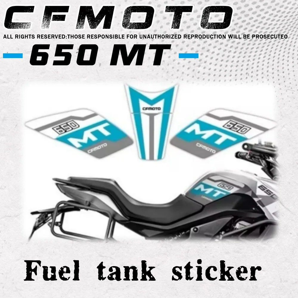 

Motorcycle modified parts fuel tank stickers fish bone stickers stickers colorful decorative lace prints For CFMOTO 650MT MT650
