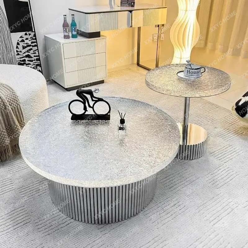 

Classic Round Coffee Tables Glass Top Design Low Japanese Coffee Tables Living Room Luxury Mesa De Centro Sala Furniture HomeY