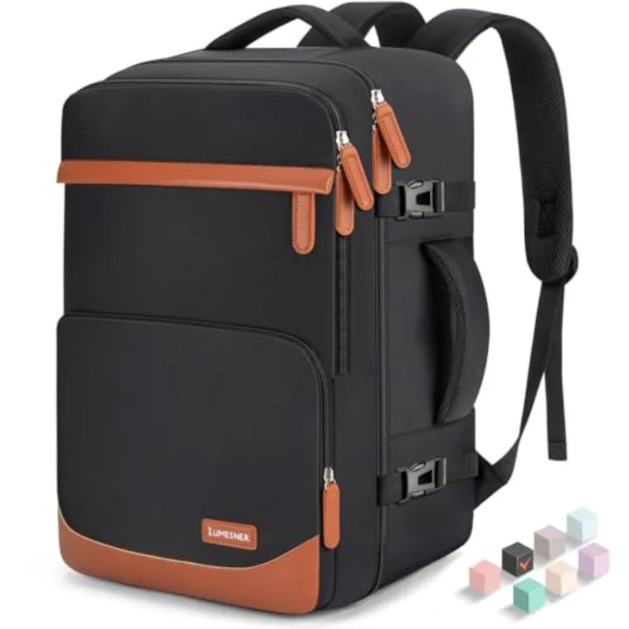 

40L Travel Backpack Water-Resistant Carry On Backpack for Men Women Business Laptop Backpack for Trips and Commutes Fits 15.6/1