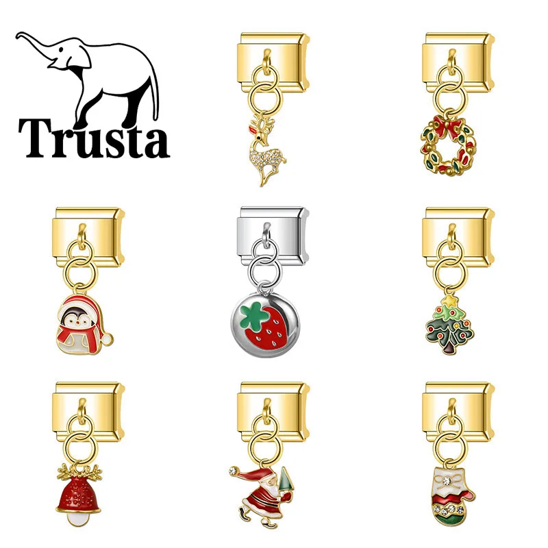 Trusta-2026-Golden-Christmas-gift-Lucky-Strawberry-Pendant-Italian-charm-bracelets-Accessories-Family-Gifts-Jewelry-Fashion-N666