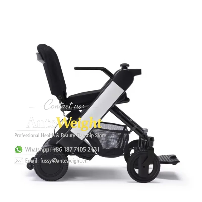 Portable Folding Smart Airplane Aluminum Alloy High-power Lithium Battery Dual Intelligent Motor Electric Wheelchair