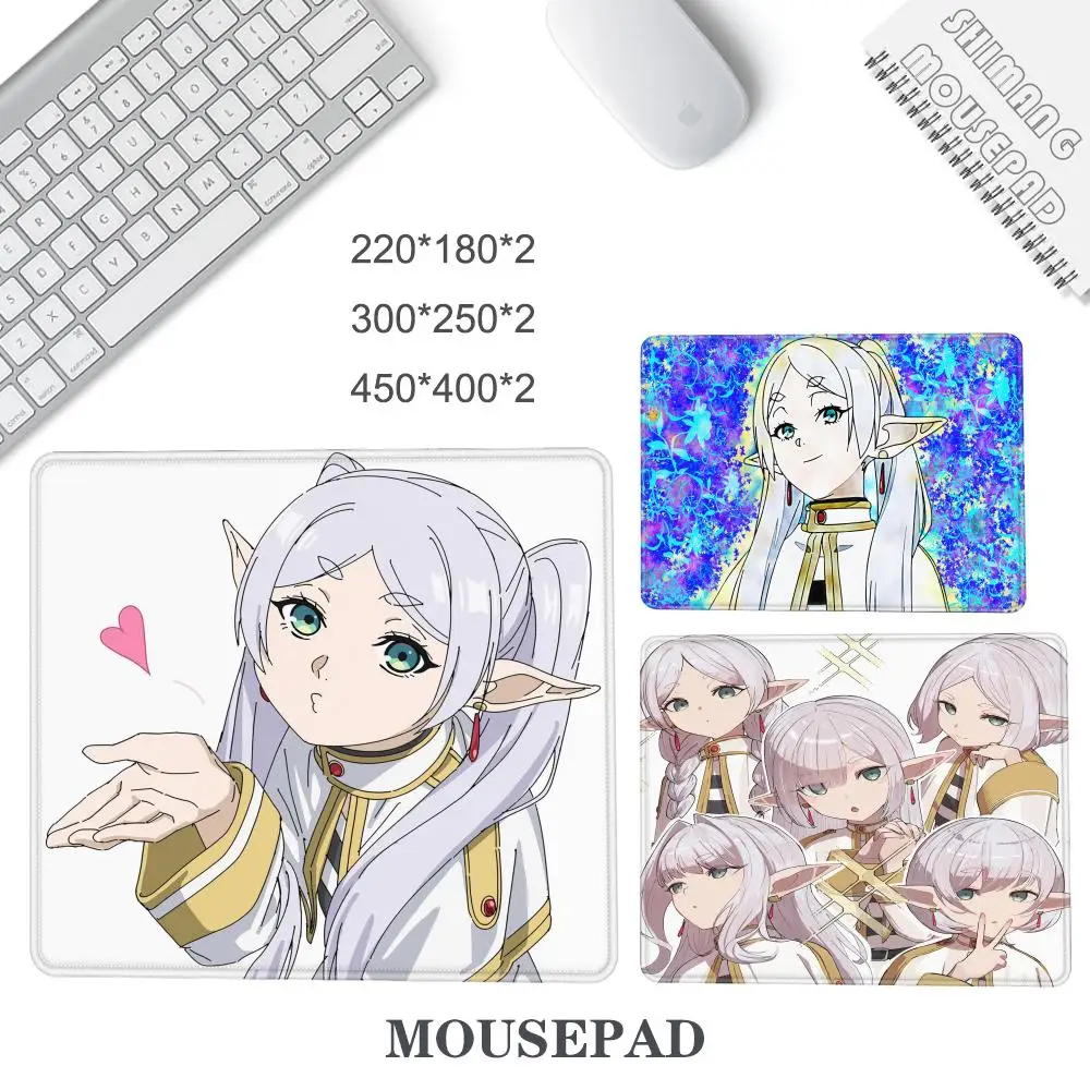 Gaming Mouse Pad XS Small Mousepad For PC Anime Frieren Gamer Desktop Decoration Office Mouse Mat DeskmaGirl Gift for Play games