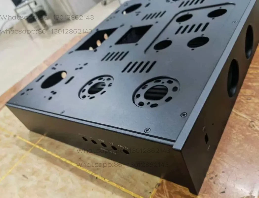 All-Aluminum Push-Pull Chassis - Aluminum Alloy Power Preamp Box, HiFi Audio DIY Chassis, Customizable