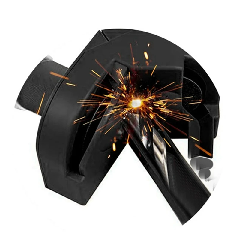 Black Multi-Functional Drill Bit Sharpener Tool With 6 Pcs Grinding Wheels