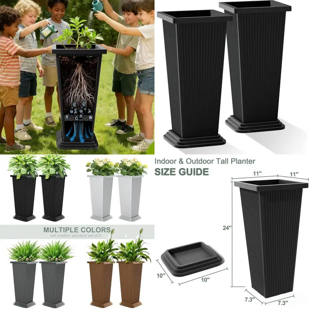 Tall Planters Set O…