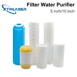 Filtro purificador de agua para enfriador láser de fibra, filtro de resina deionizada con láser de 5/10 pulgadas