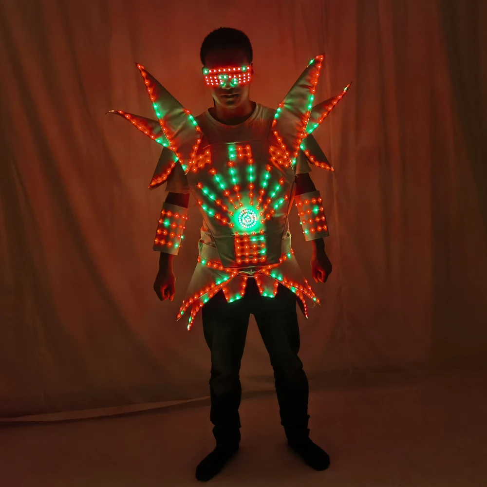 Full Color LED Robot Suit Technology Futuristic Stage Performance Catwalk Stage Dance Event Evening For DJ Bars Party Music Show