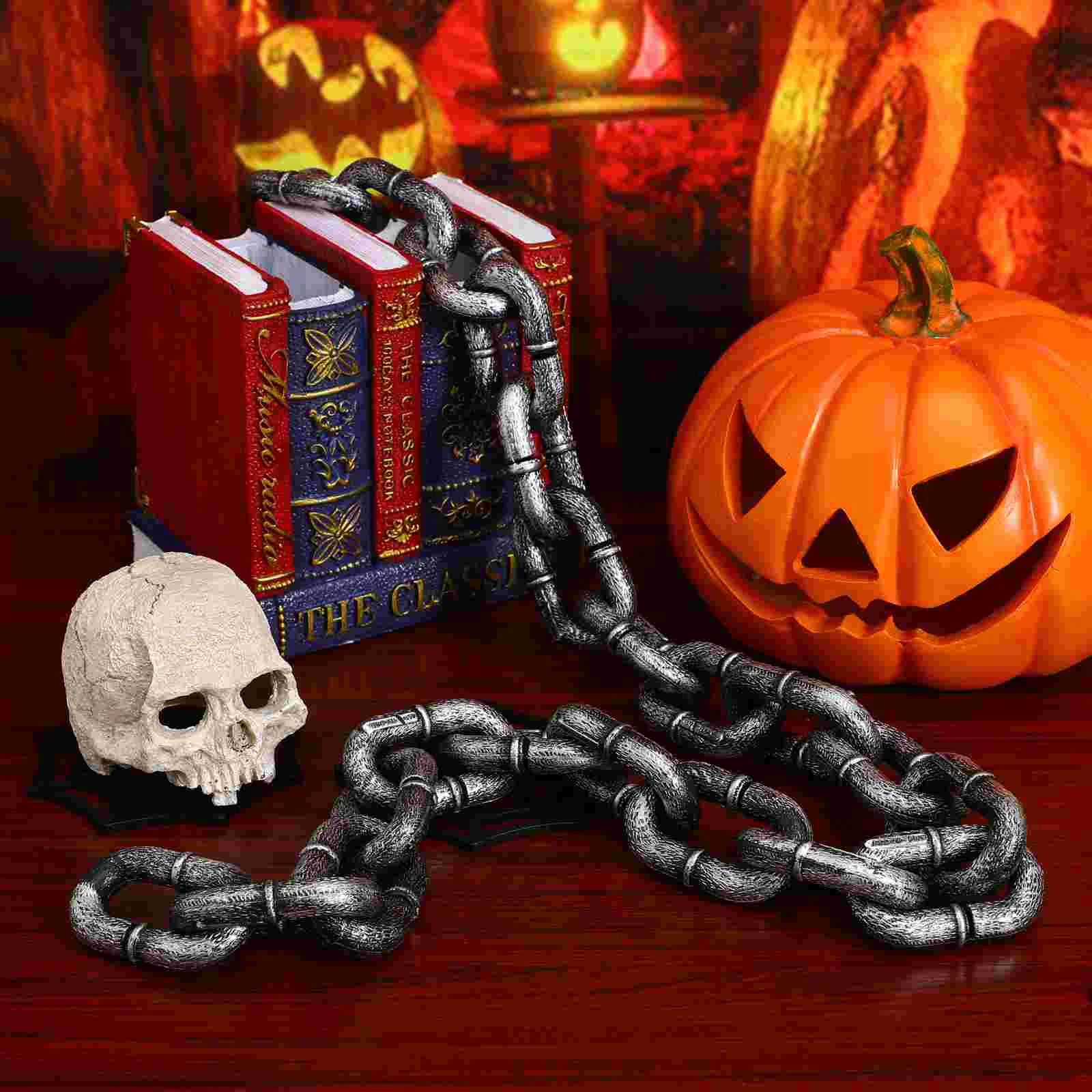 Multi Functional 1m Lightweight Halloween Decorative Chain Props for Festive Occasions Plastic Chain No Rust Strong