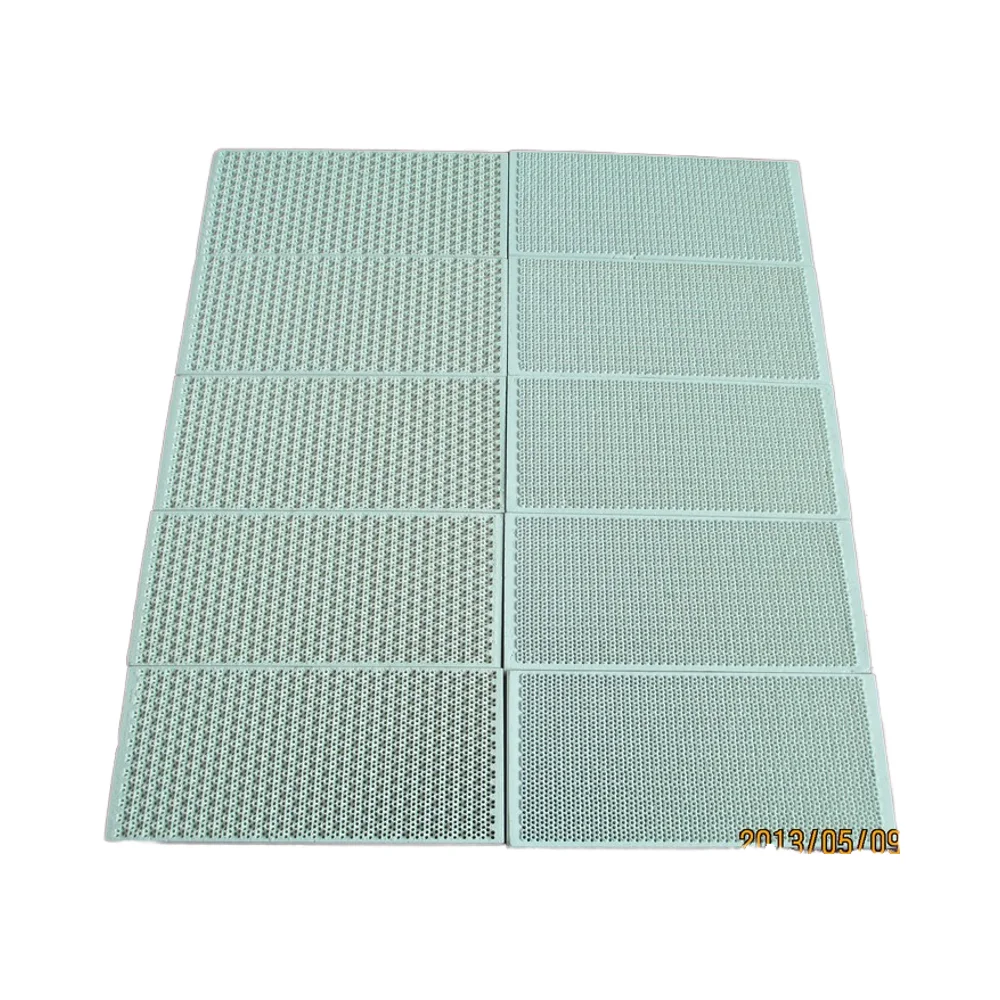 Plaque en céramique catalytique à gaz infrarouge pour brûleur, plaques en nid d'abeille de cordiérite 138x81mm