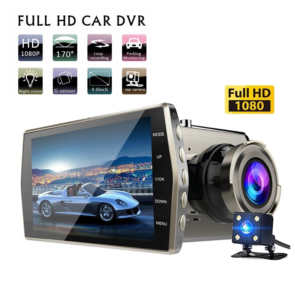 

Dash Cam 1080P Full HD Vehicle Camera WiFi GPS Car DVR Night Vision Parking Monitor Rear View Drive Video Recorder Black Box