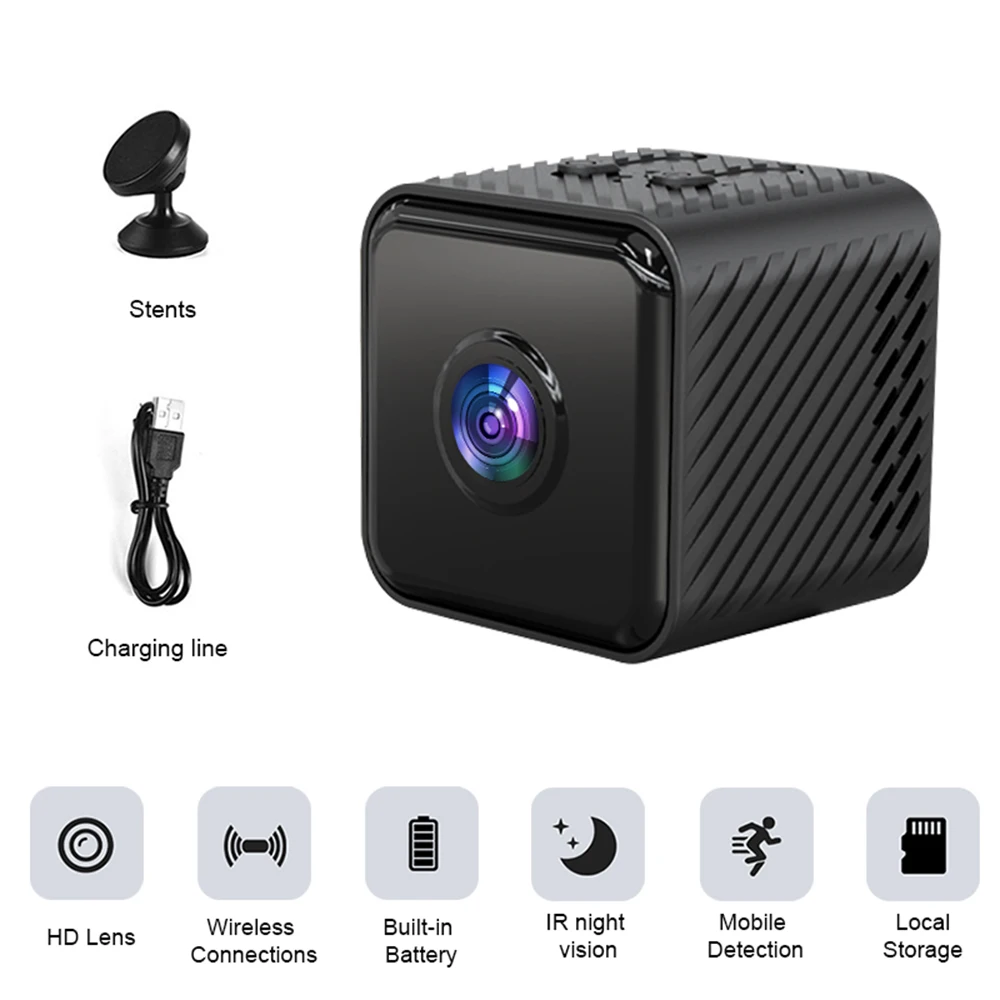 HD 1080P Mini Camera Night Vision WiFi Camera Motion Detection Security Protection Video Surveillance Camcorder Loop Recording