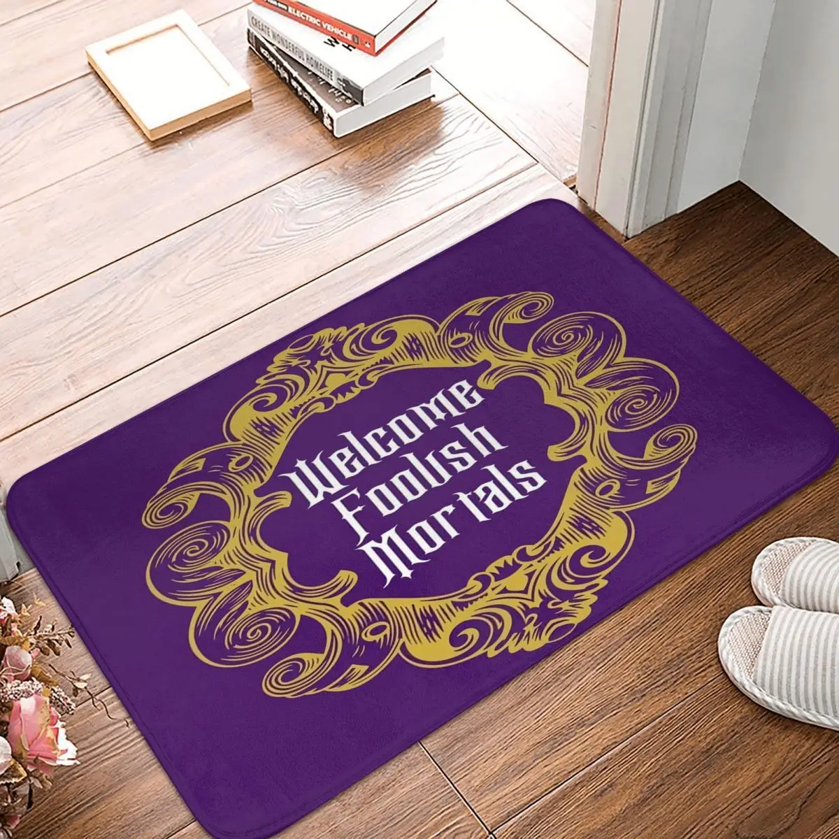 Welcome Foolish Mortals 40x60cm Carpet Polyester Floor Mats Holiday Practical Everyday