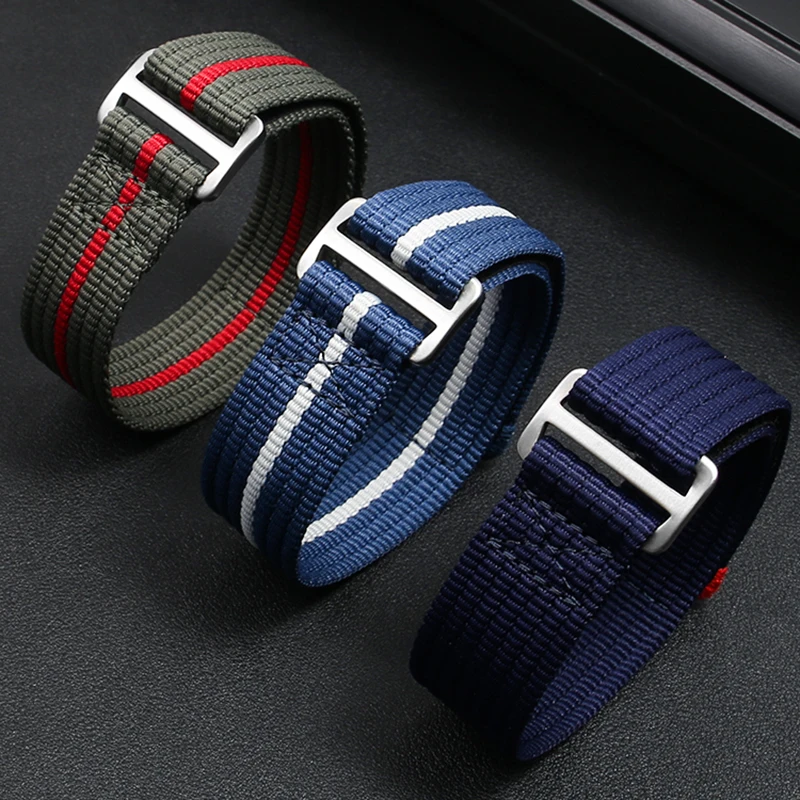22mm Replacement Nylon Strap for TUDOR Pelagos FXD Series Men's Diving Watch - Durable One-Piece Canvas Band for Outdoor Sports