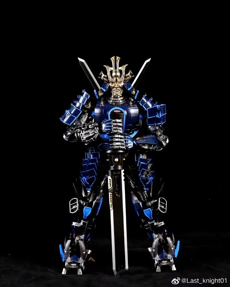 Transformation last knight lk01 LK-01 drift blauer Schwert kämpfer gepaart mit dlx robot action figur modell