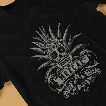 墨西哥骷髏頭T卹 梅斯卡爾復古龍舌蘭糖骷髏優雅T卹 男士服裝 潮流優惠 8 最佳銷售 梅斯卡爾酒 - №7