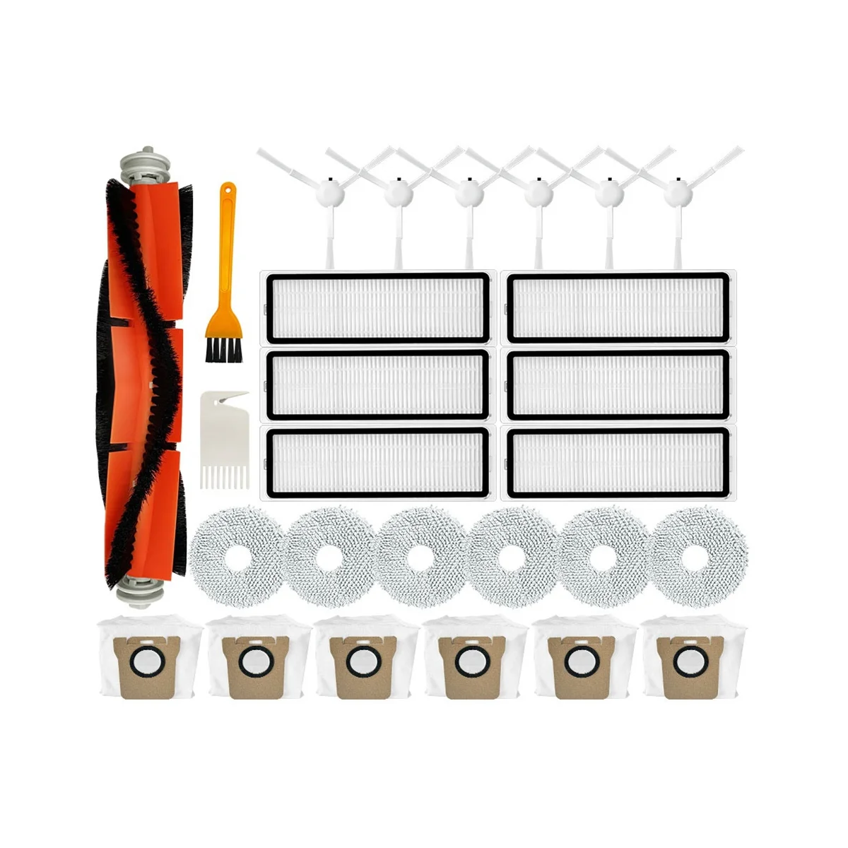 

Для робота-пылесоса X10+ / B101CN/ L10S Ultra / S10 Pro Запасные части Основная боковая щетка Hepa-фильтр Швабра Мешок для пыли