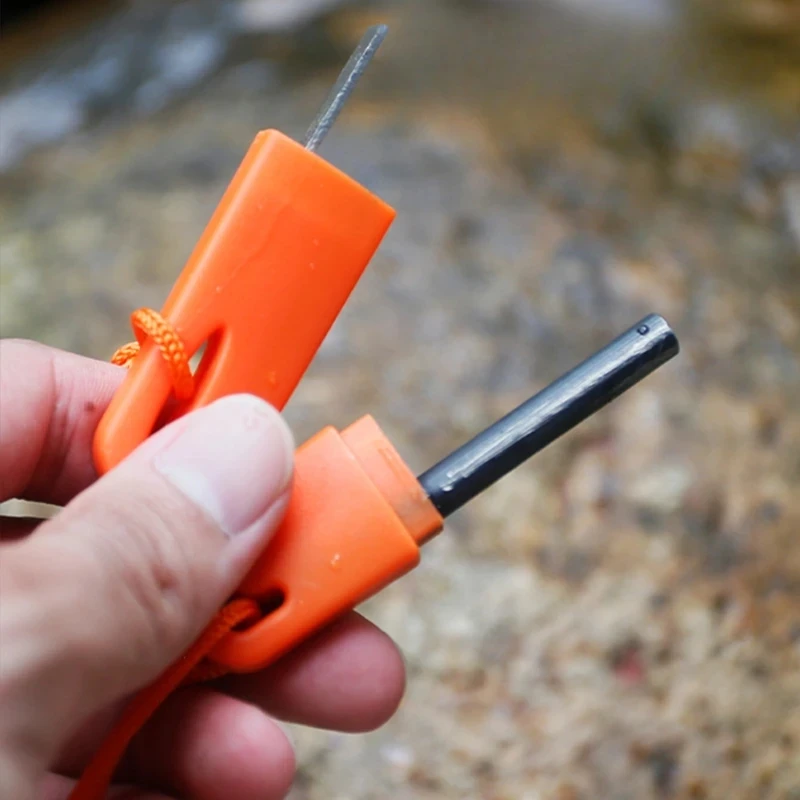 Outdoor Survival Emergency Flint with Magnesium Bar Serrated Scraper USB Flash Drive Multi-Functional Cigarette accessories Tool