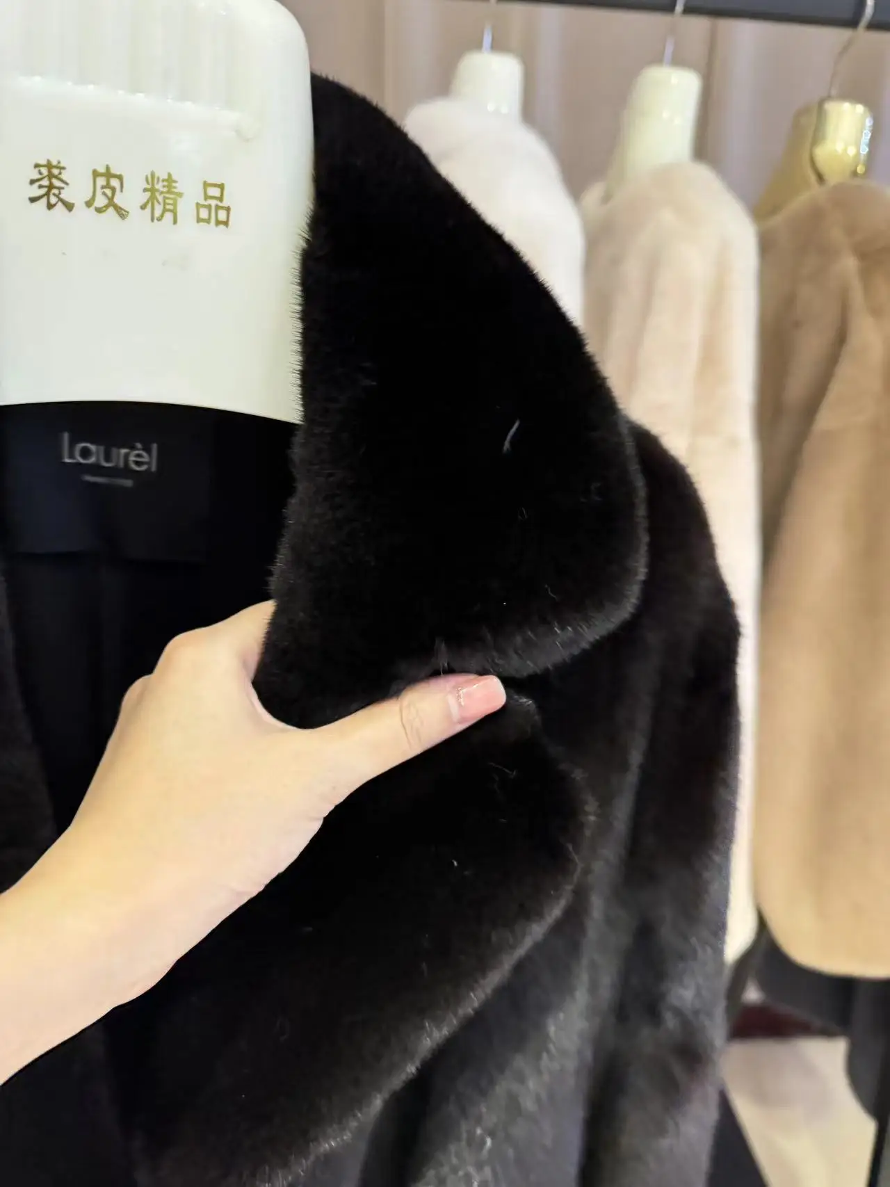 X-LONG real naturakl mink fur coat women 2024 new model fashion autumn and winter fur coat