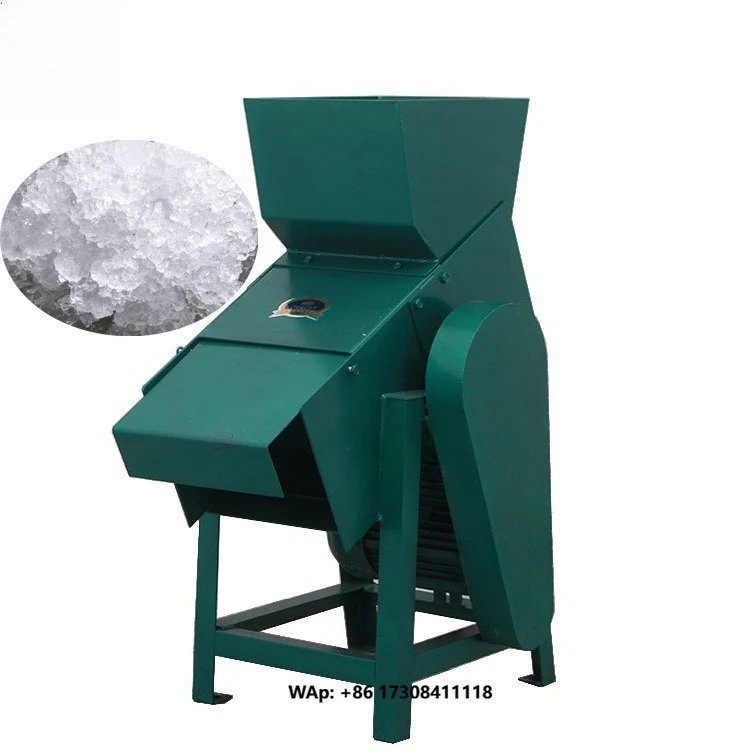 Automatic Customized Electric Ice Block Crusher Shaver Ice Machine Industrial Commercial Ice Crusher for Bar