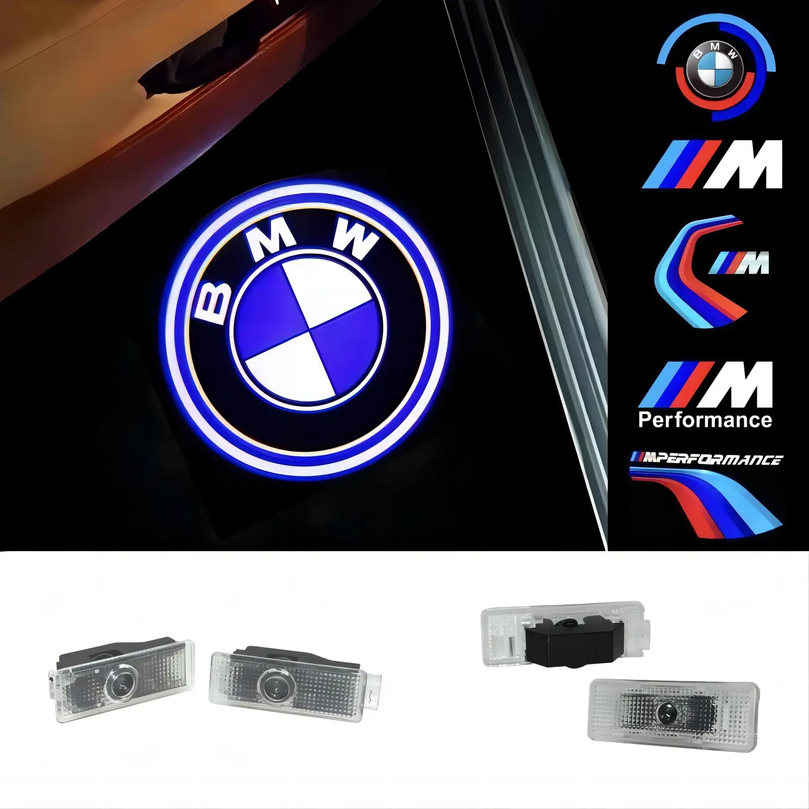 Led Car Door Ghost Welcome Light Projector For BMW M 5 Series E39 1997-2003 E60 E61 F10 F11 F18 GT F07 G30 G31 G38 2004-2023