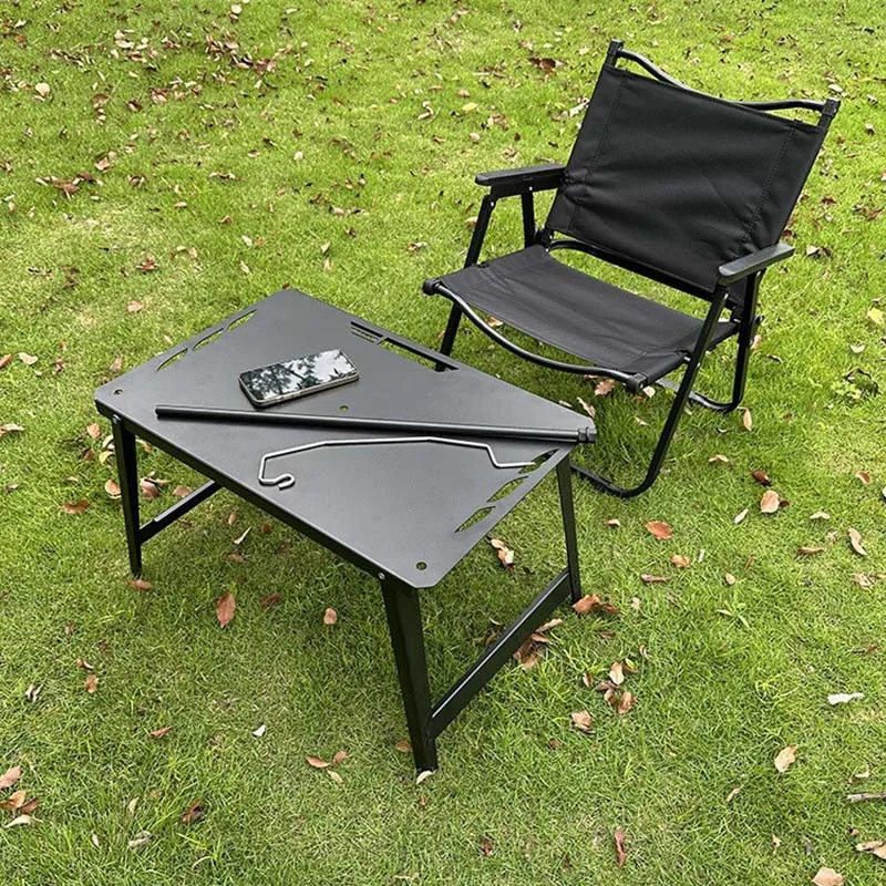 New Camping Folding Tactical Table Outdoor Aluminium Lightweight Carrying Stand Sturdy Structure Park Picnic Table