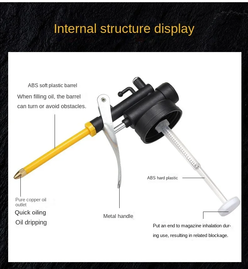 جديد 250 مللي علبة زيت شفافة مزيتة زيت التشحيم آلة بلاستيكية مضخة ارتفاع ضغط مضخة مزيتة الشحوم بندقية