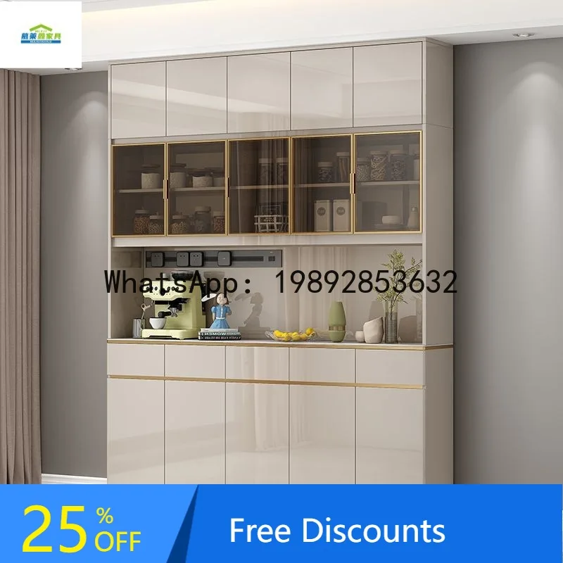 CZ Integrated Wall-Mounted High Cabinet Home Dining Side Cabinet Restaurant Kitchen Tableware Bowl Storage Cabinet